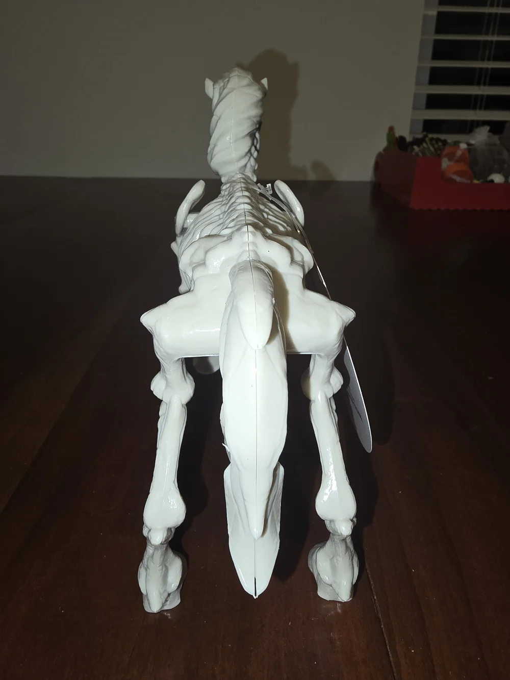 White Skeleton Unicorn Halloween Decor Figurine, 6. 5